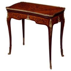 Louis XV Style Marquetry Games Table, circa 1870