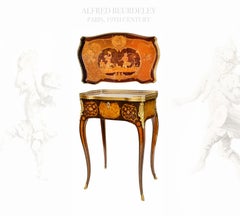 Louis XV Style Ormolu-Mounted Writing Desk by Beurdeley, France, Circa 1880