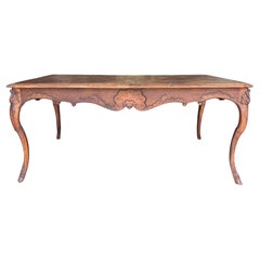 A Louis XV Style Parquetry Table, circa 1860 France