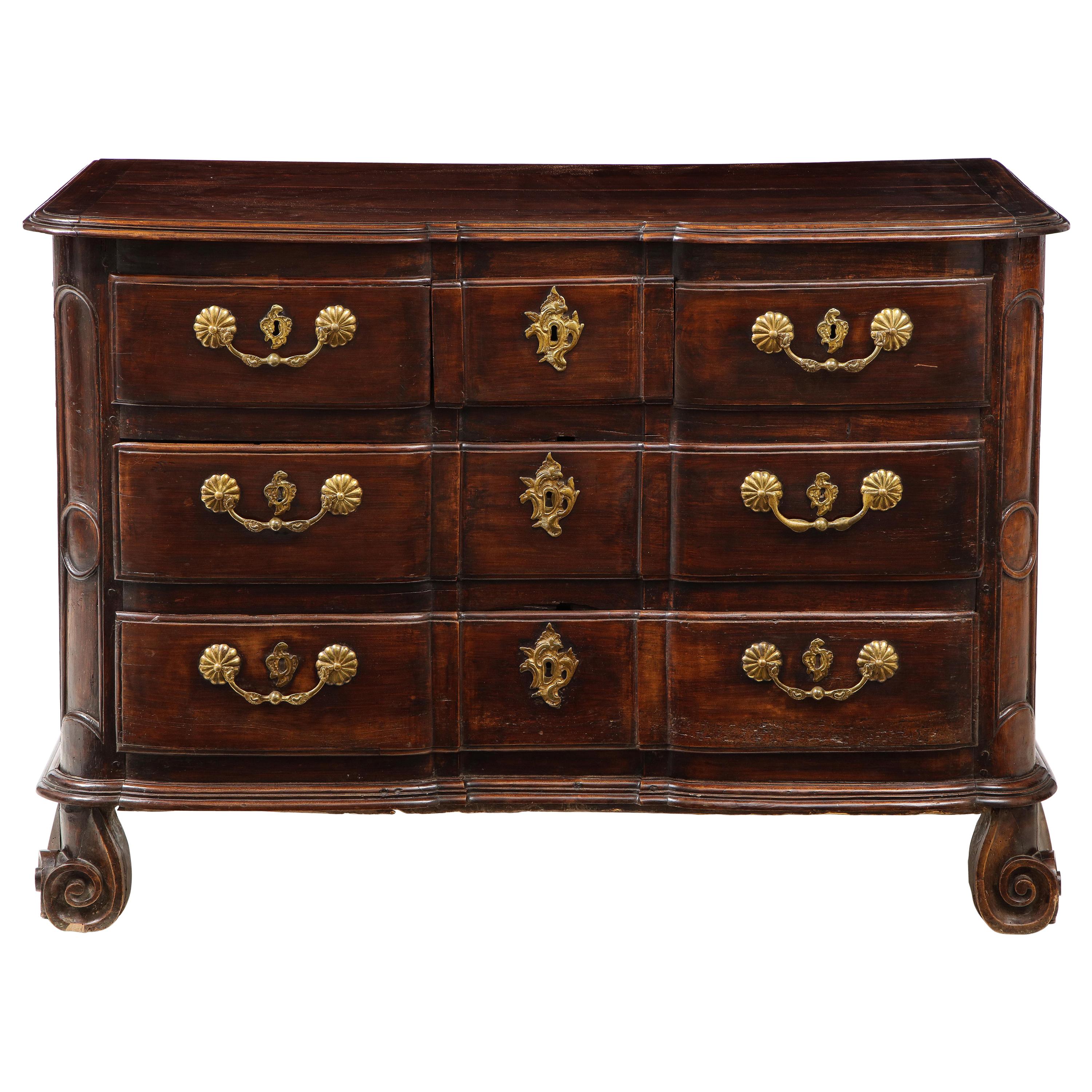 Louis XV Style Provincial Oak Commode For Sale