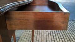 Louis XV Style Side Table with a Serpentine Top and Metal Mounts