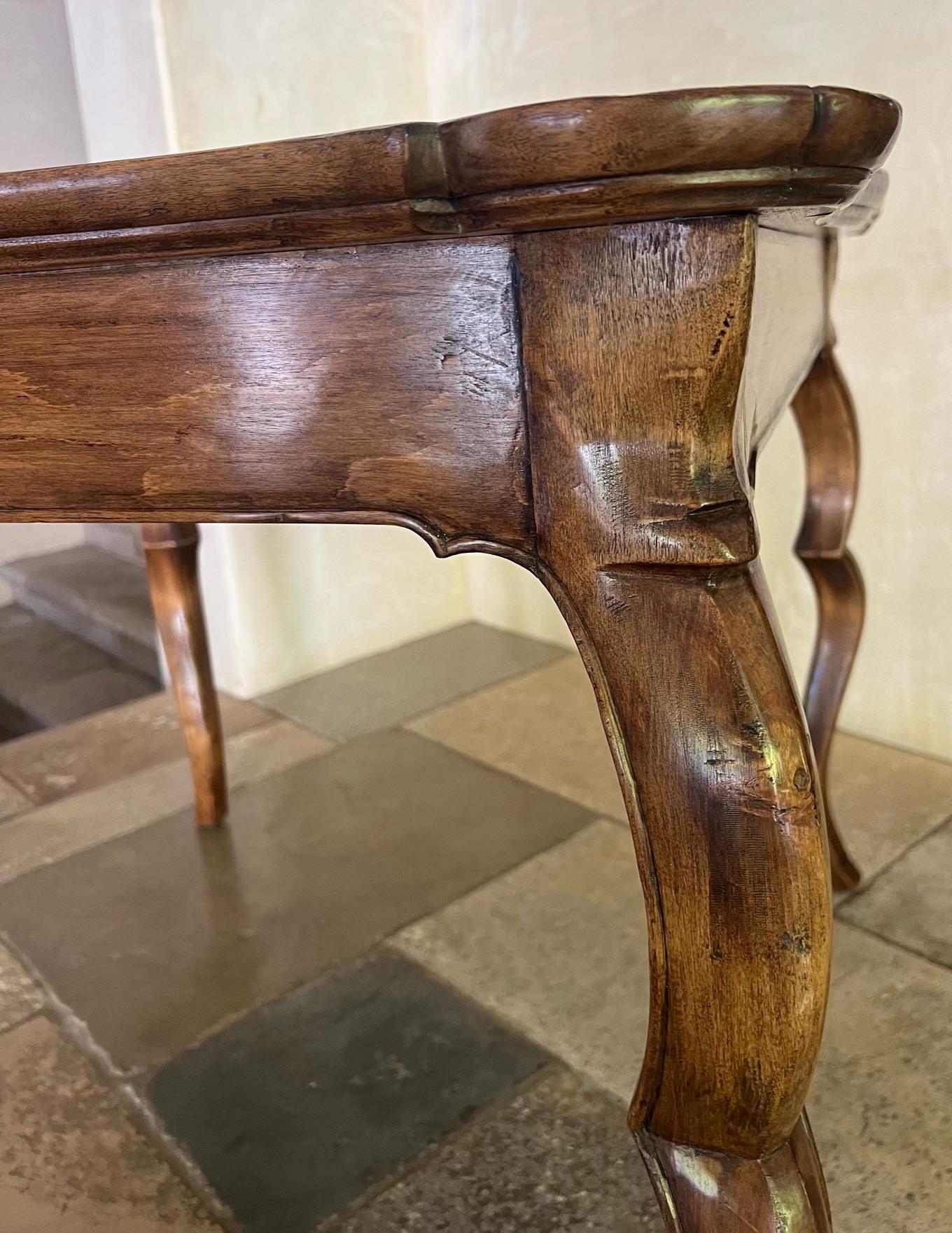 A Louis XV Style Stained Wood Game Table with Inner Compartment 8