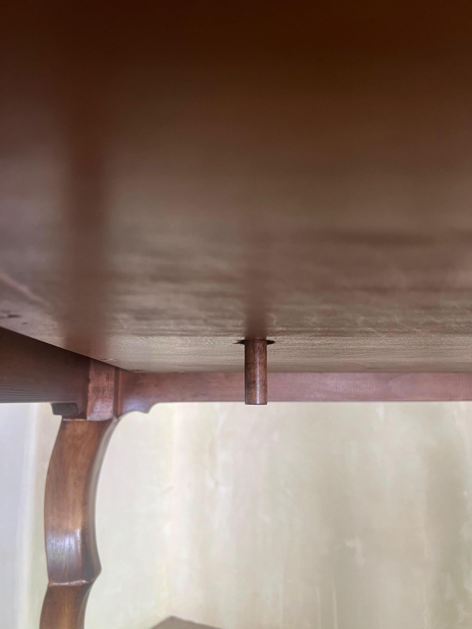 A Louis XV Style Stained Wood Game Table with Inner Compartment 12