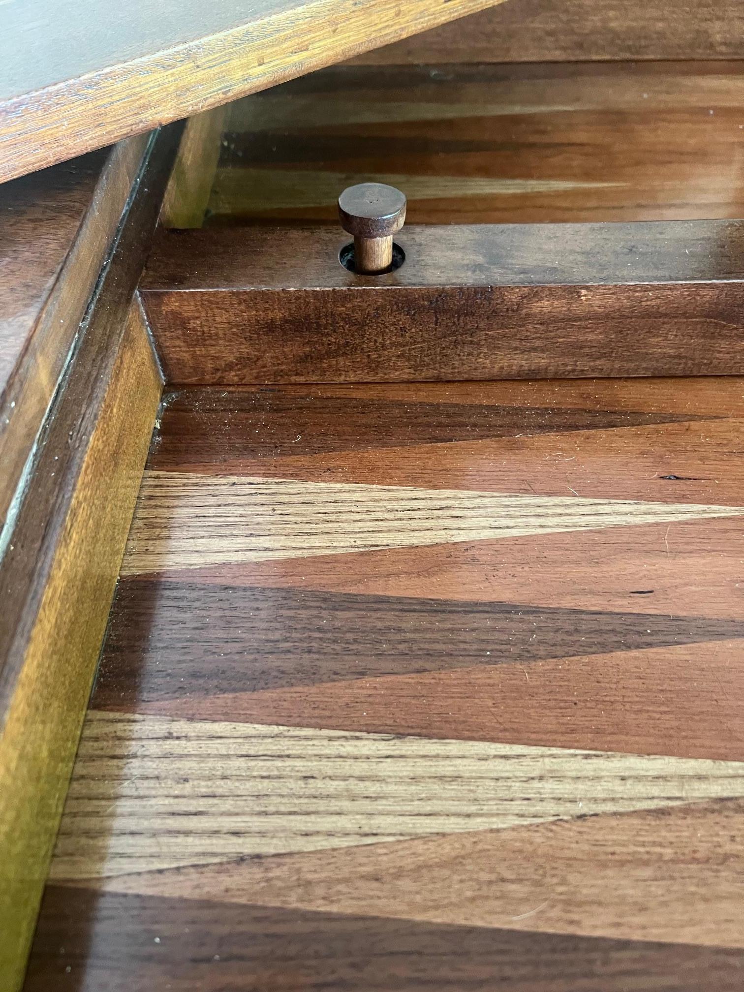 Unknown A Louis XV Style Stained Wood Game Table with Inner Compartment