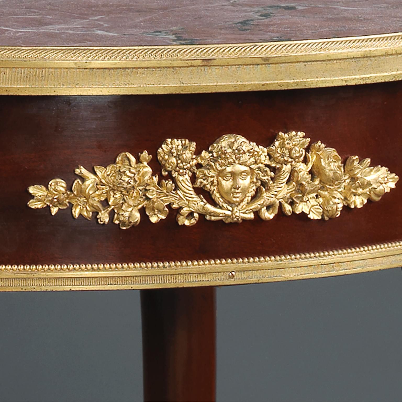 Gilt Louis XV Style Table Ambulante Attributed to François Linke, circa 1880 For Sale