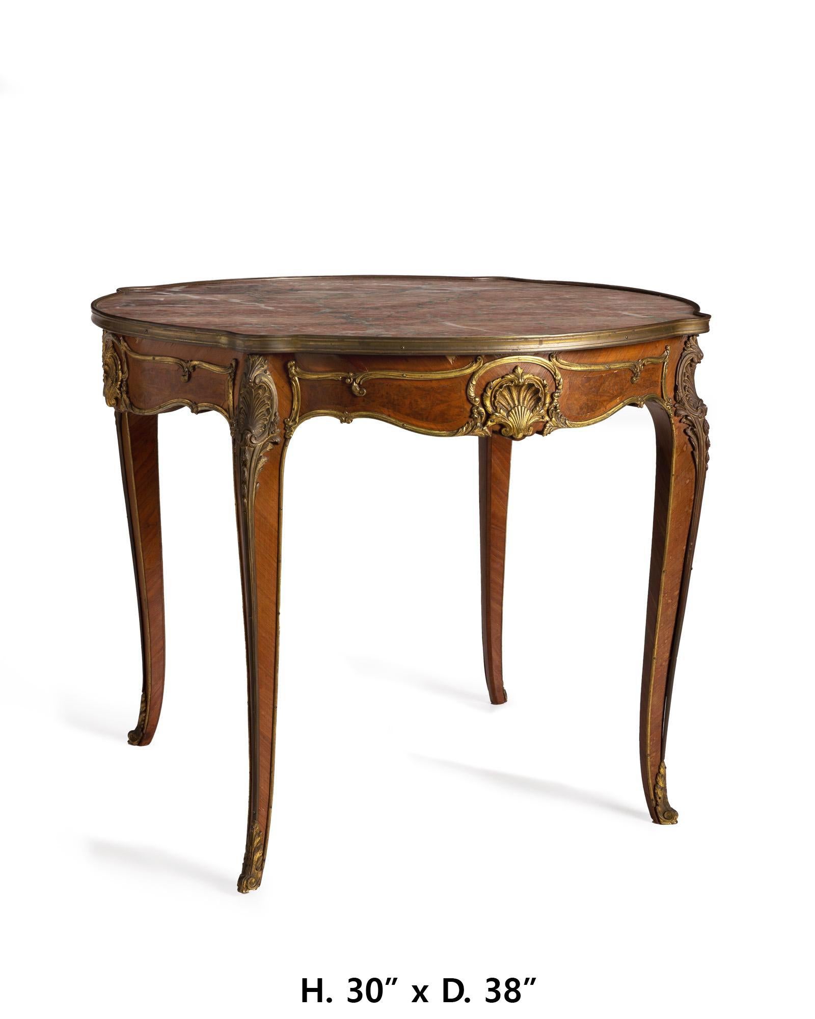 French A Louis XV-style table For Sale