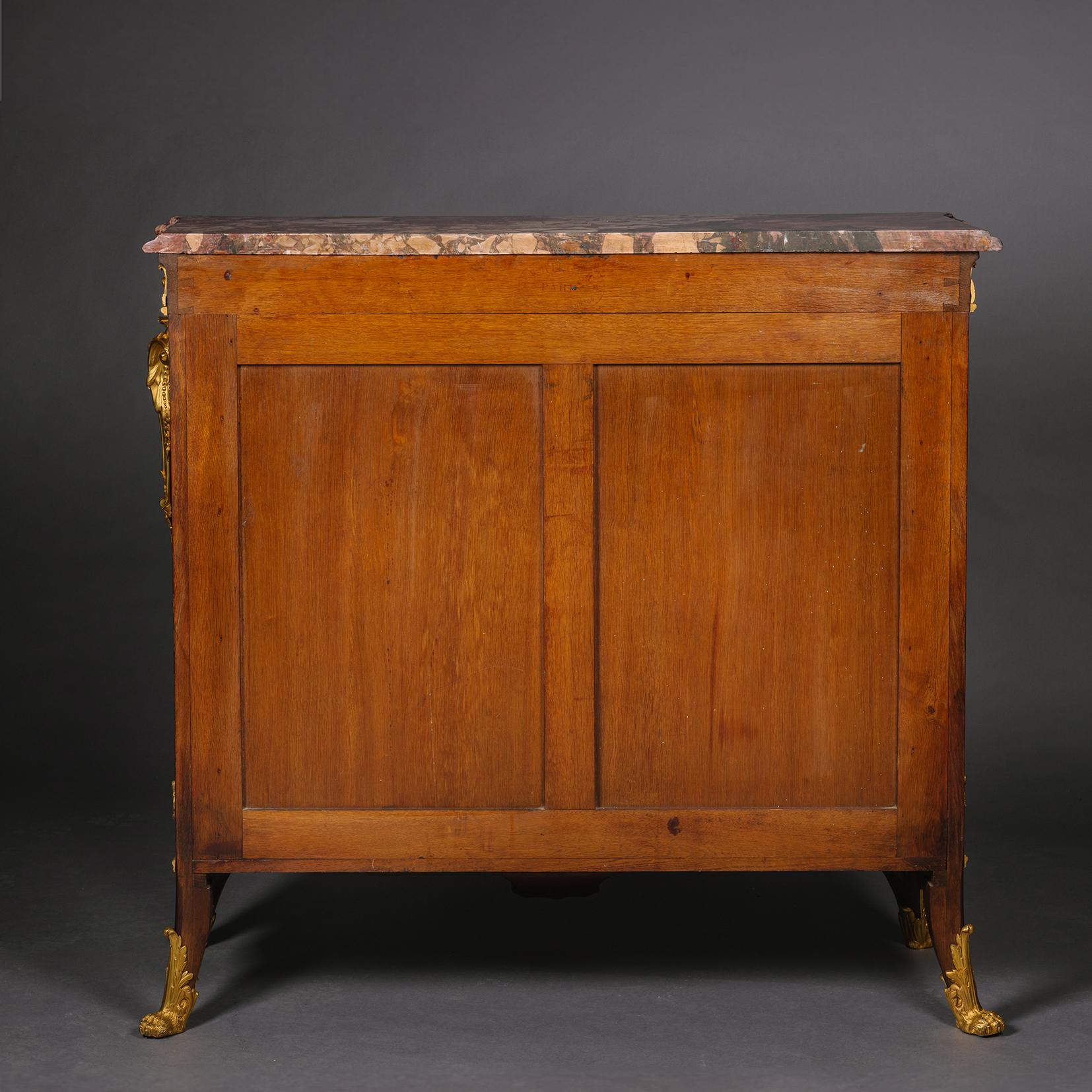 A Louis XV Style Vernis Martin Mounted Side Cabinet, Attributed to Zwiener For Sale 6
