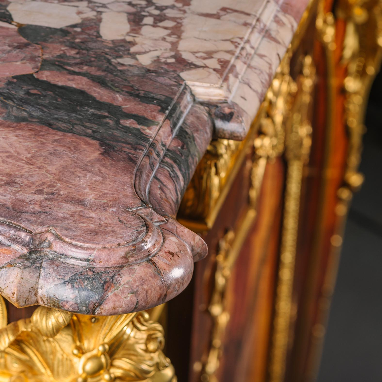 19th Century A Louis XV Style Vernis Martin Mounted Side Cabinet, Attributed to Zwiener For Sale