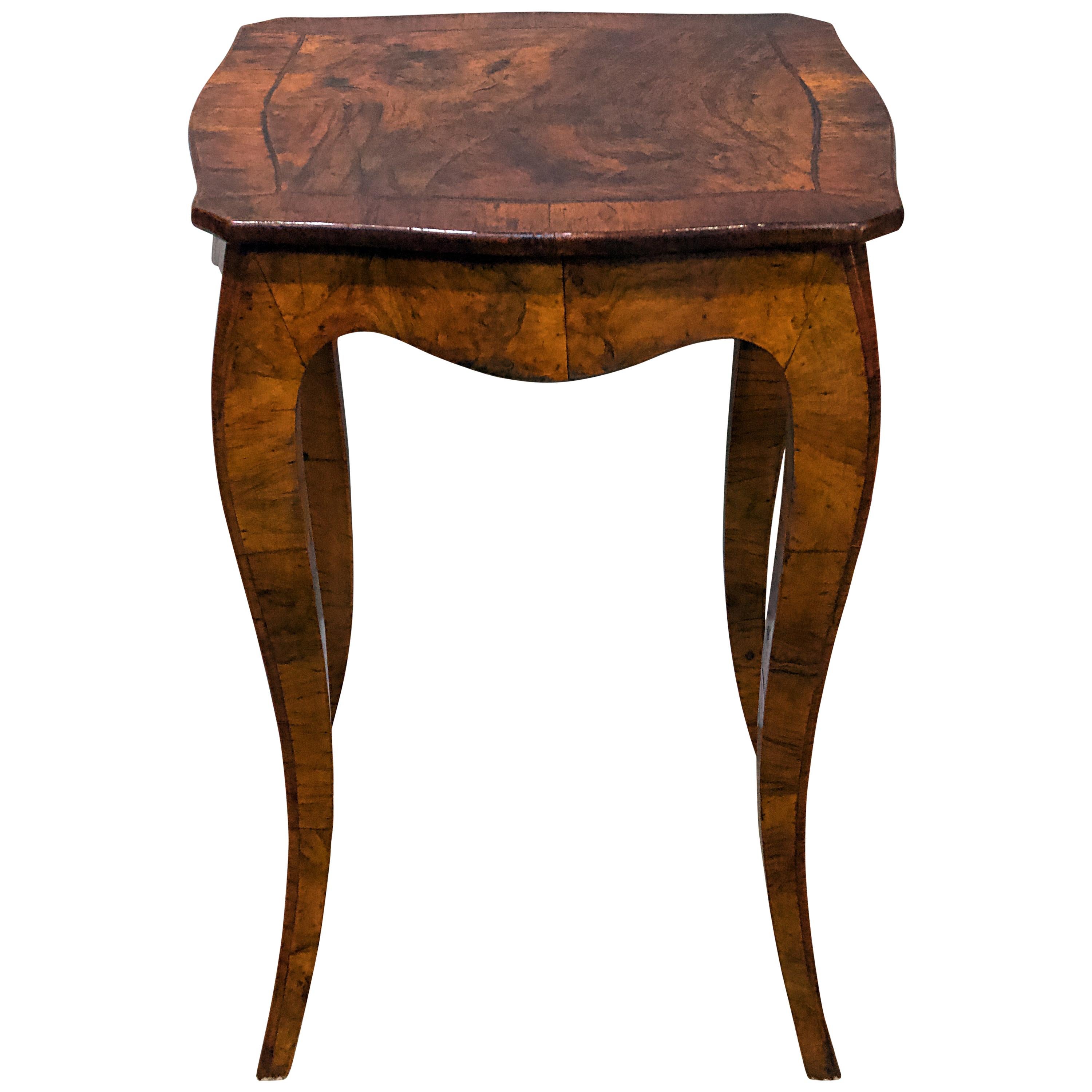 Louis XV Style Walnut End Table