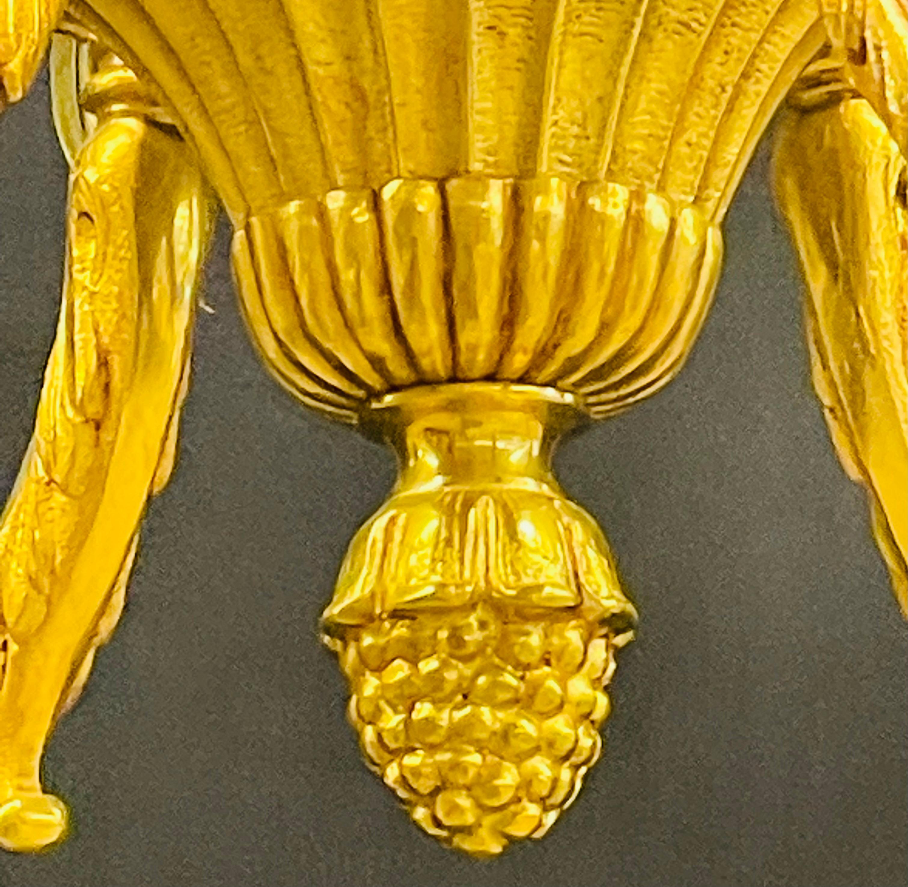 Lustre Louis XVI en bronze doré en vente 1