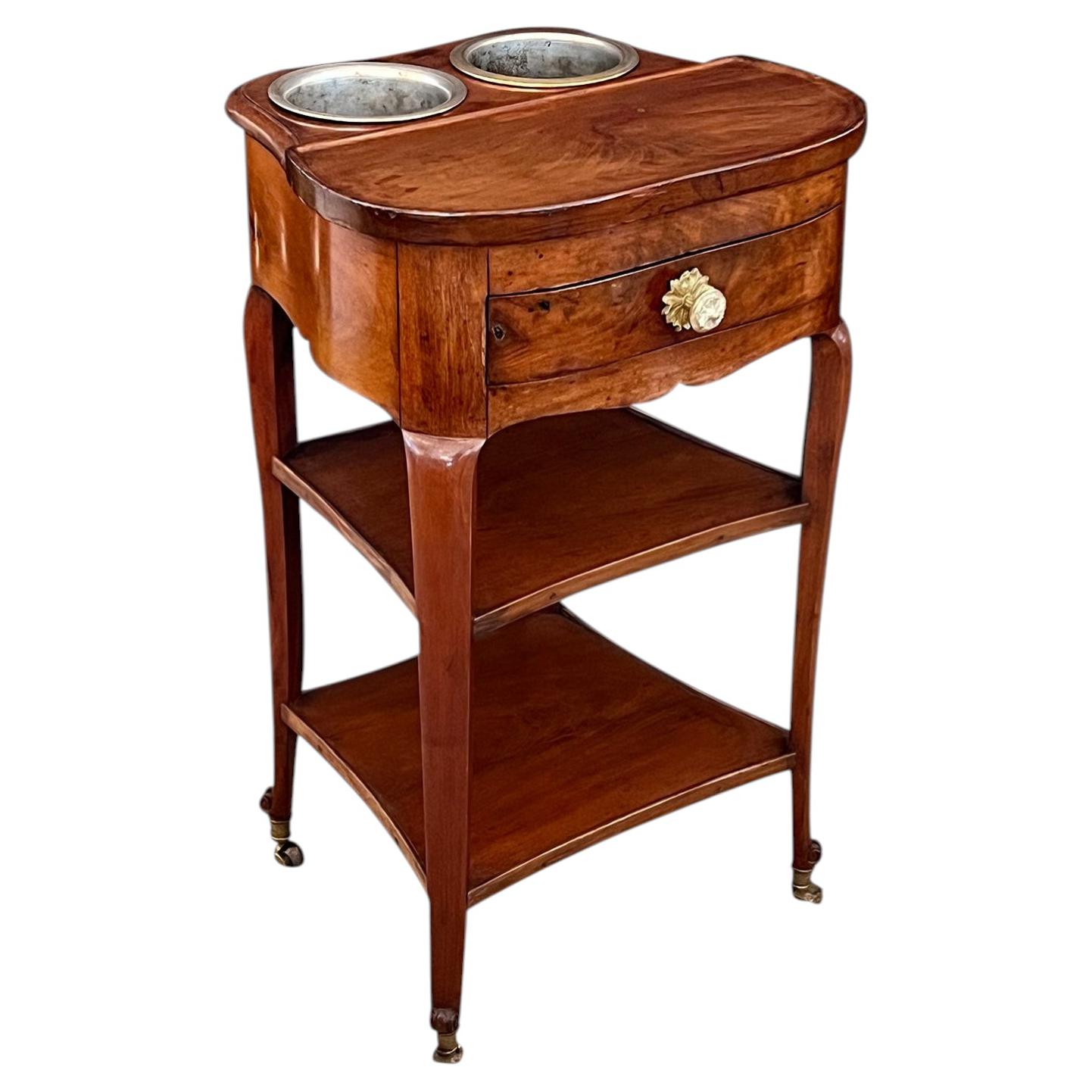 A Louis XVI Mahogany Rafraichissoir in the Manner of Joseph Gengenbach Canabas