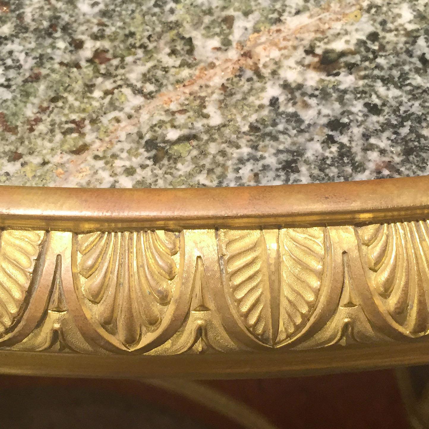 Gilt A Louis XVI Style Centre Table After The Fontainebleau Model  For Sale