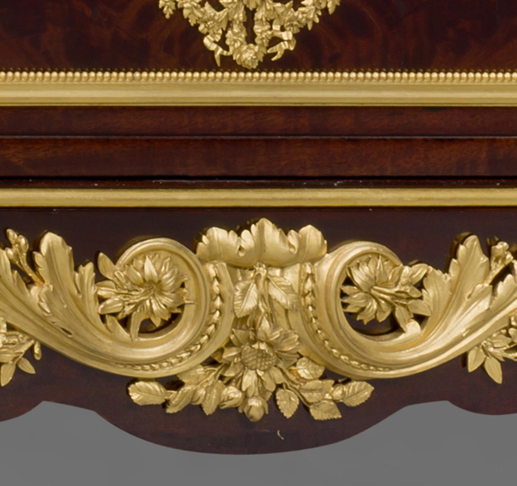 Gilt Louis XVI Style Commode after the Model by Jean-Henri Riesener, circa 1880 For Sale