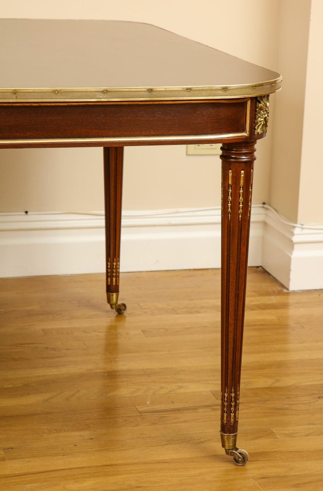Mahogany Louis XVI Style Dining Table in the Manner of Jansen 2