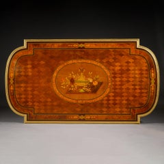 A Louis XVI Style Gilt-Bronze and Marquetry Centre Table