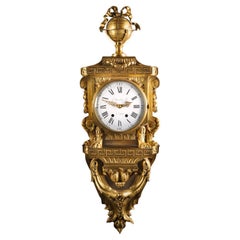 Reloj de cartela de bronce dorado estilo Luis XVI, de Beurdeley