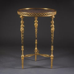 Louis XVI Style Gilt-Bronze Gueridon in the Manner of Adam Weisweiler
