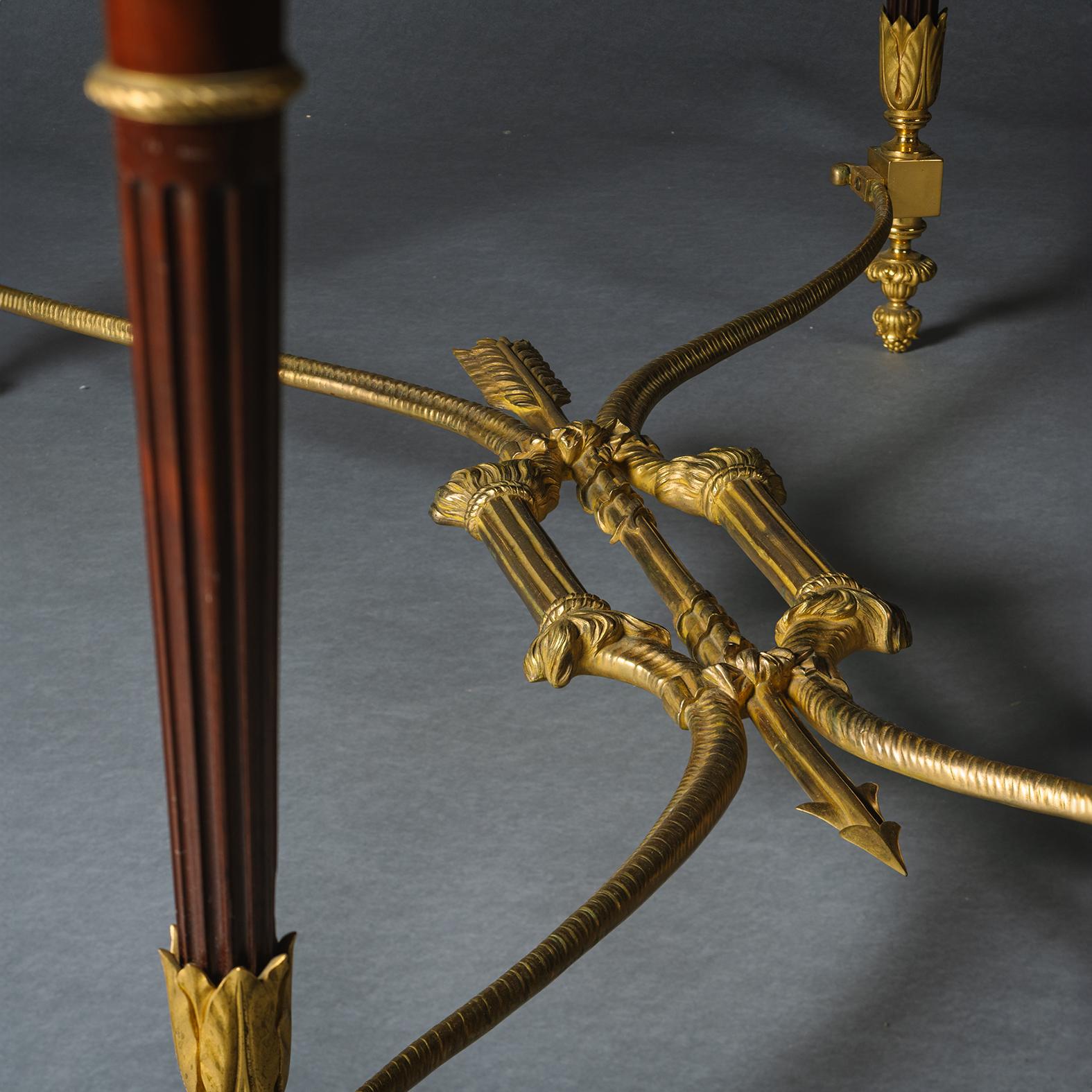 A Louis XVI Style Gilt-Bronze Mounted Centre Table For Sale 2