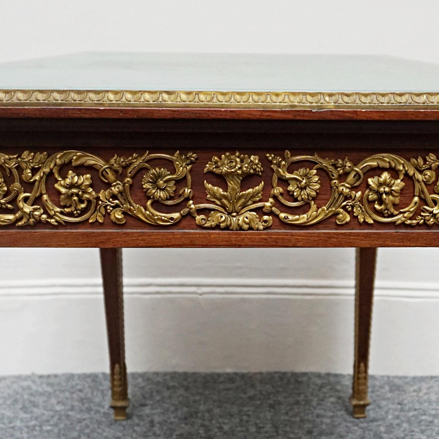 Louis XVI Style Gilt-Bronze Mounted Kingwood Writing Table by Francois Linke For Sale 14