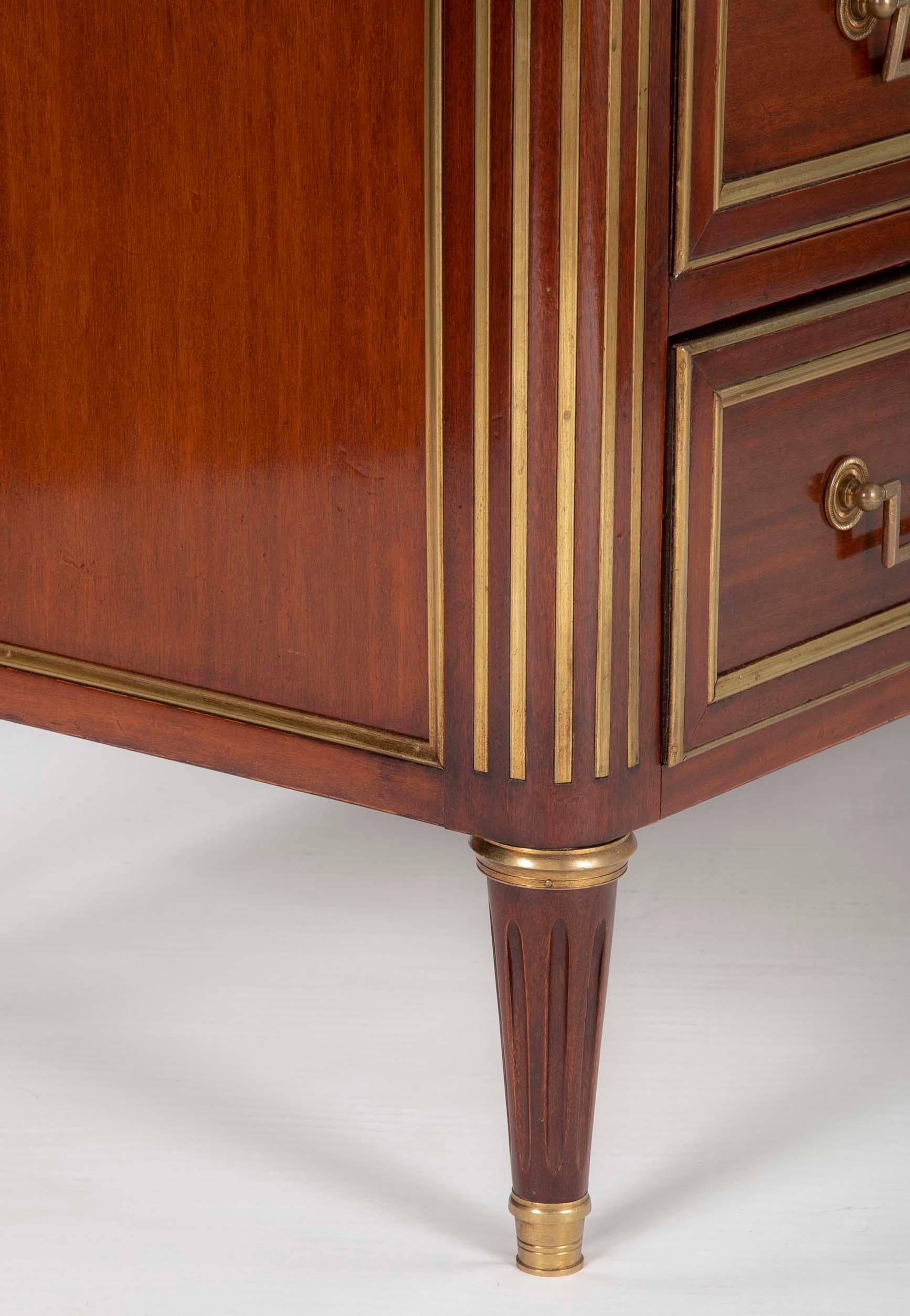 Louis XVI Style Mahogany Chest of Drawers For Sale 13