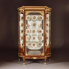 A Louis XVI Style Mahogany Vitrine Cabinet By François Linke. Paris.