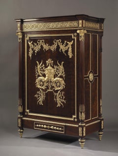 Louis XVI Style Plum-Pudding Mahogany Bas d’Armoire, circa 1880