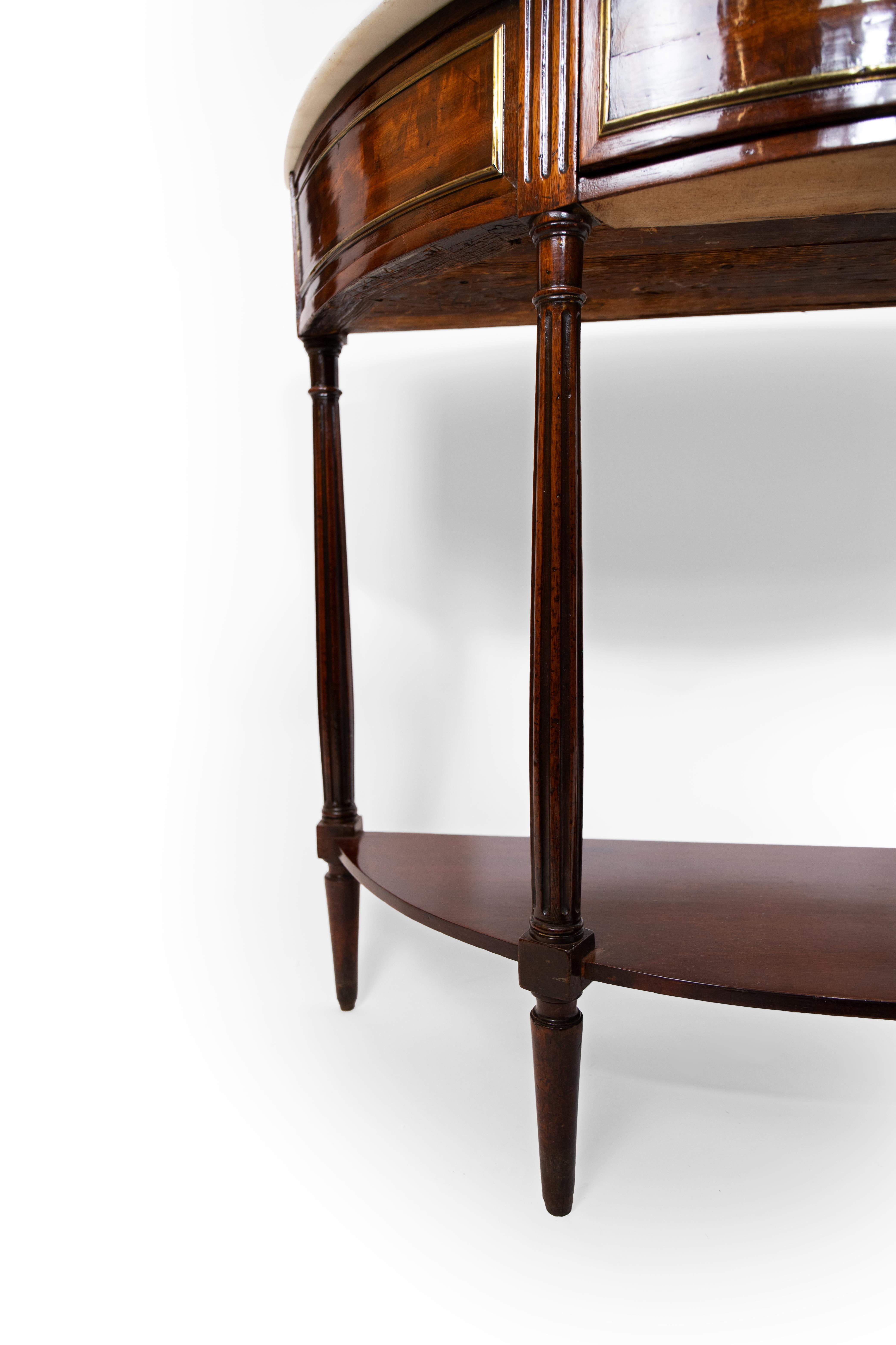 French A Louis XVI-Style Small Scale Console For Sale