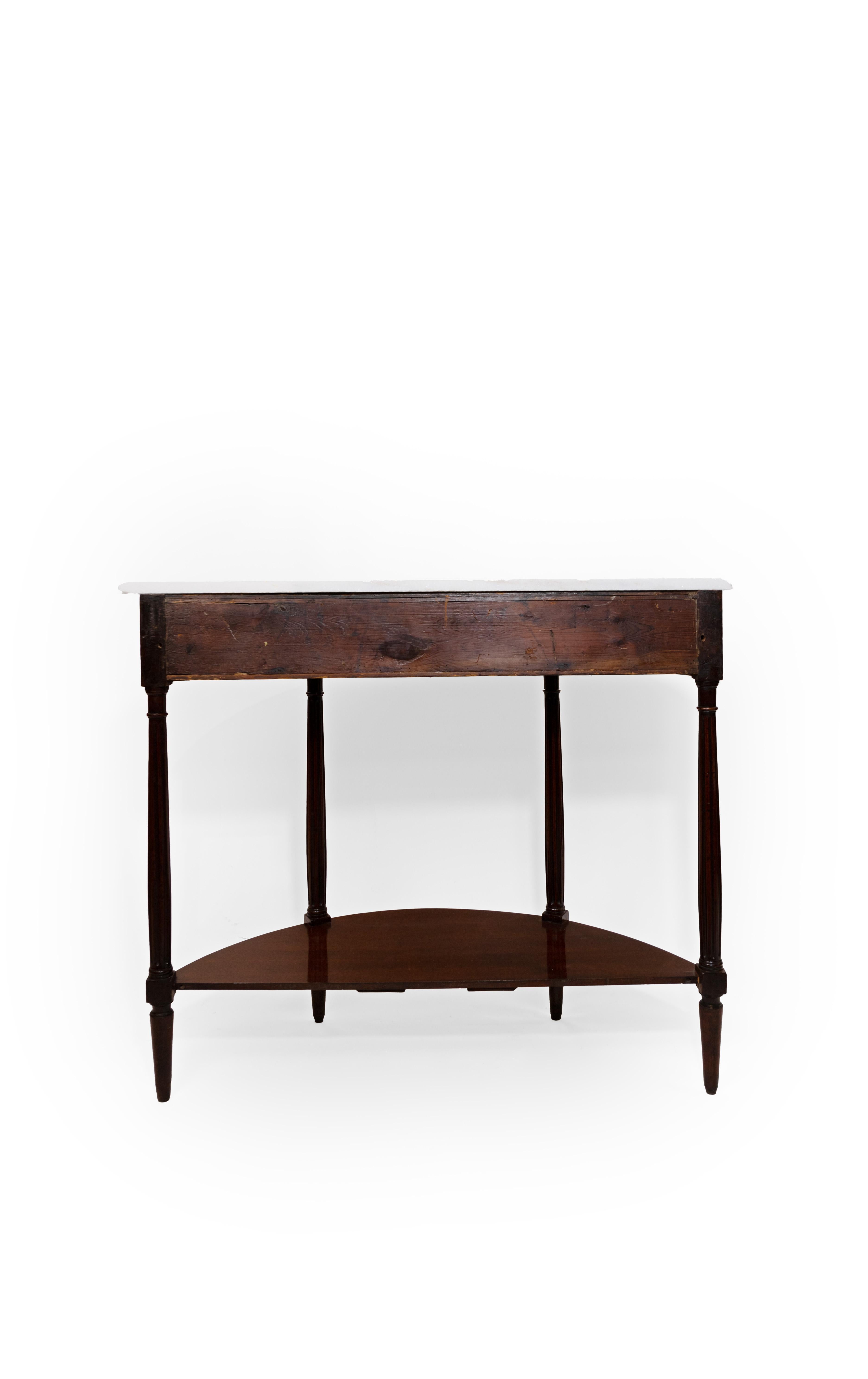 Brass A Louis XVI-Style Small Scale Console For Sale