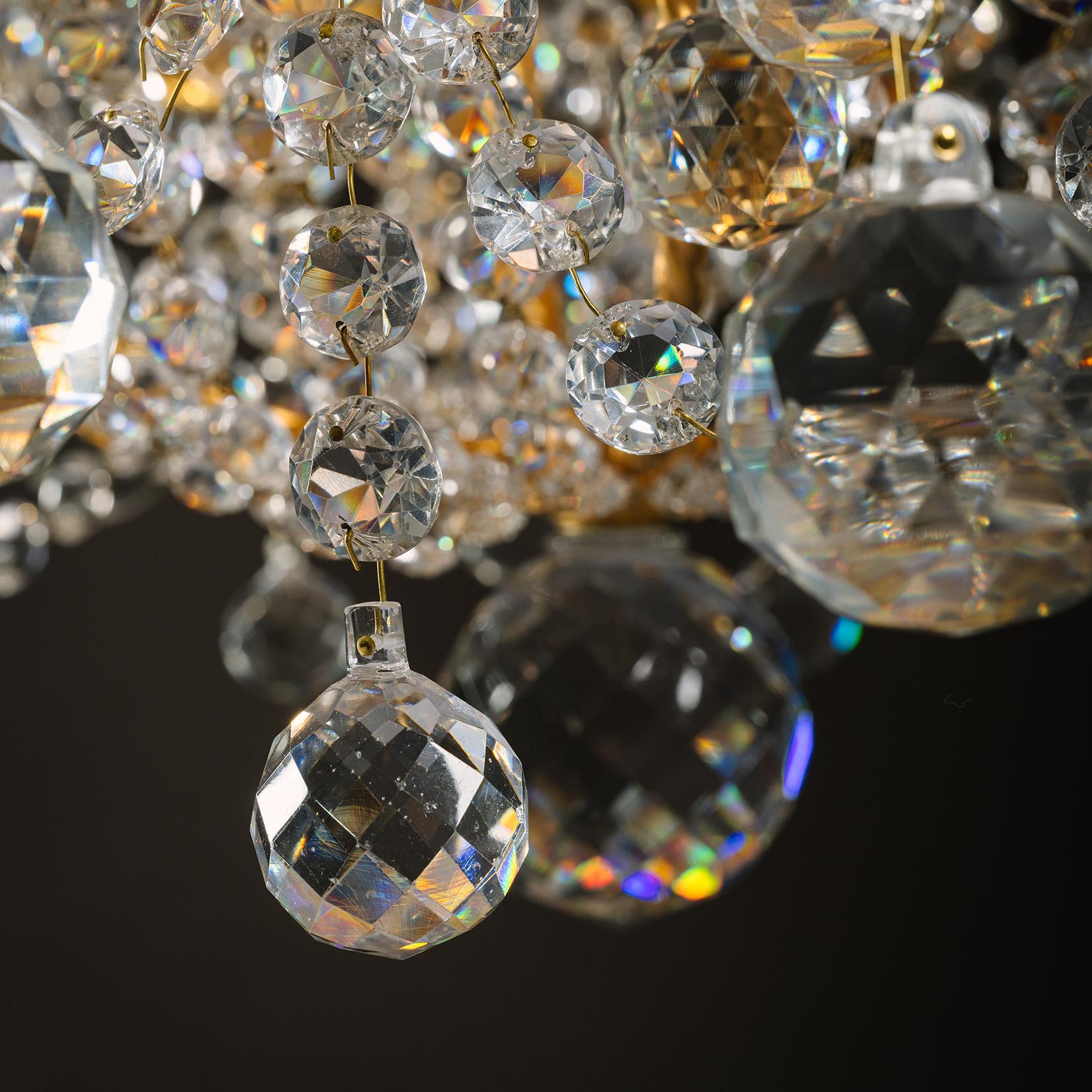 Lámpara de veinticuatro luces estilo Luis XVI de Baccarat siglo XIX en venta