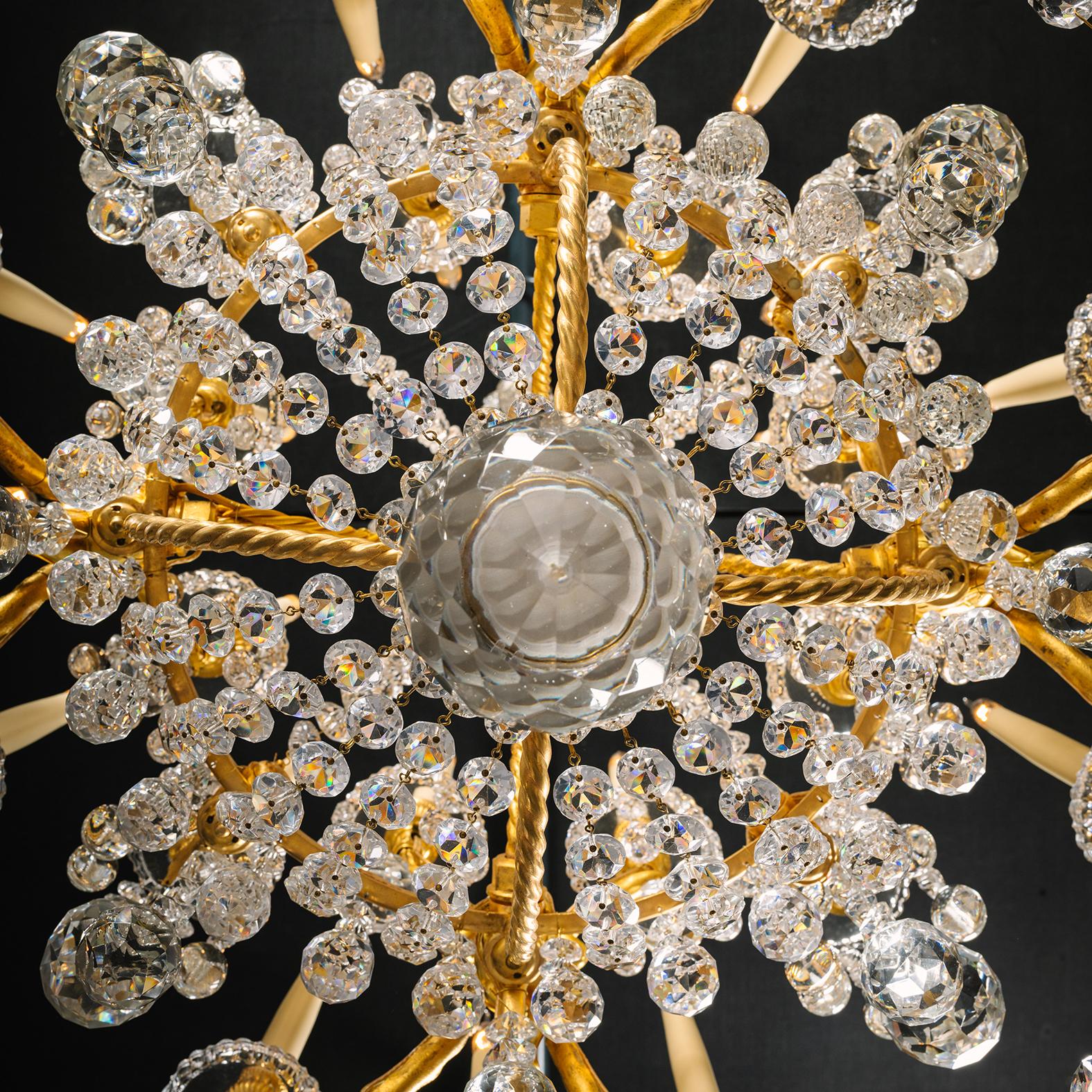Lámpara de veinticuatro luces estilo Luis XVI de Baccarat en venta 2