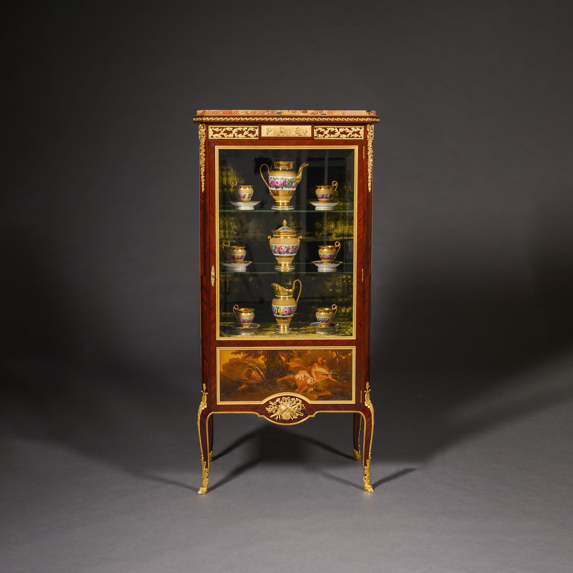French A Louis XVI Style Vitrine By François Linke For Sale