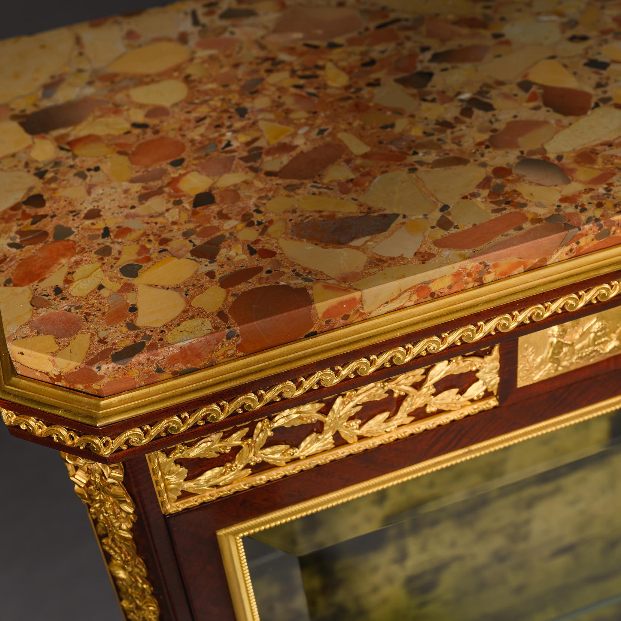 19th Century A Louis XVI Style Vitrine By François Linke For Sale