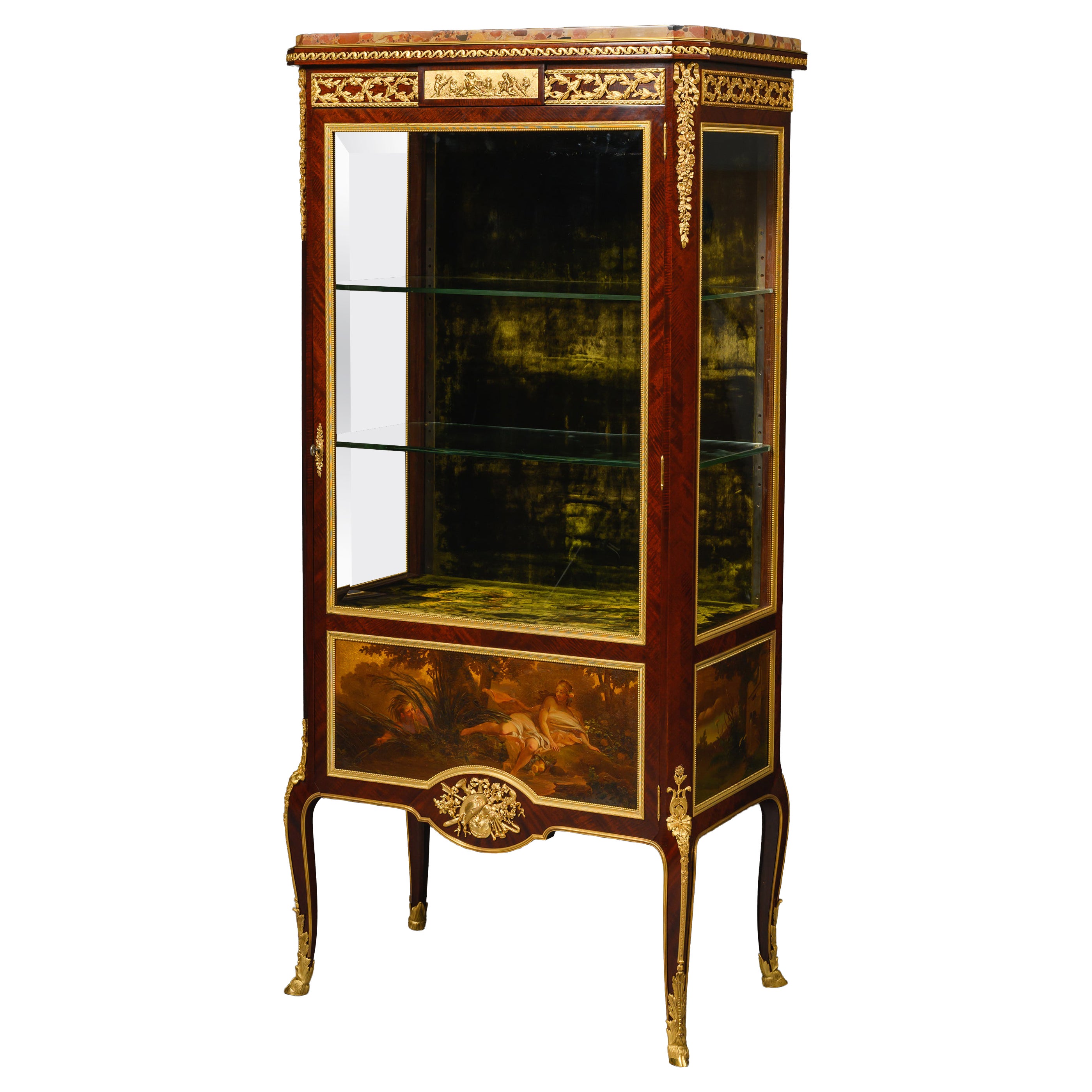 A Louis XVI Style Vitrine By François Linke For Sale