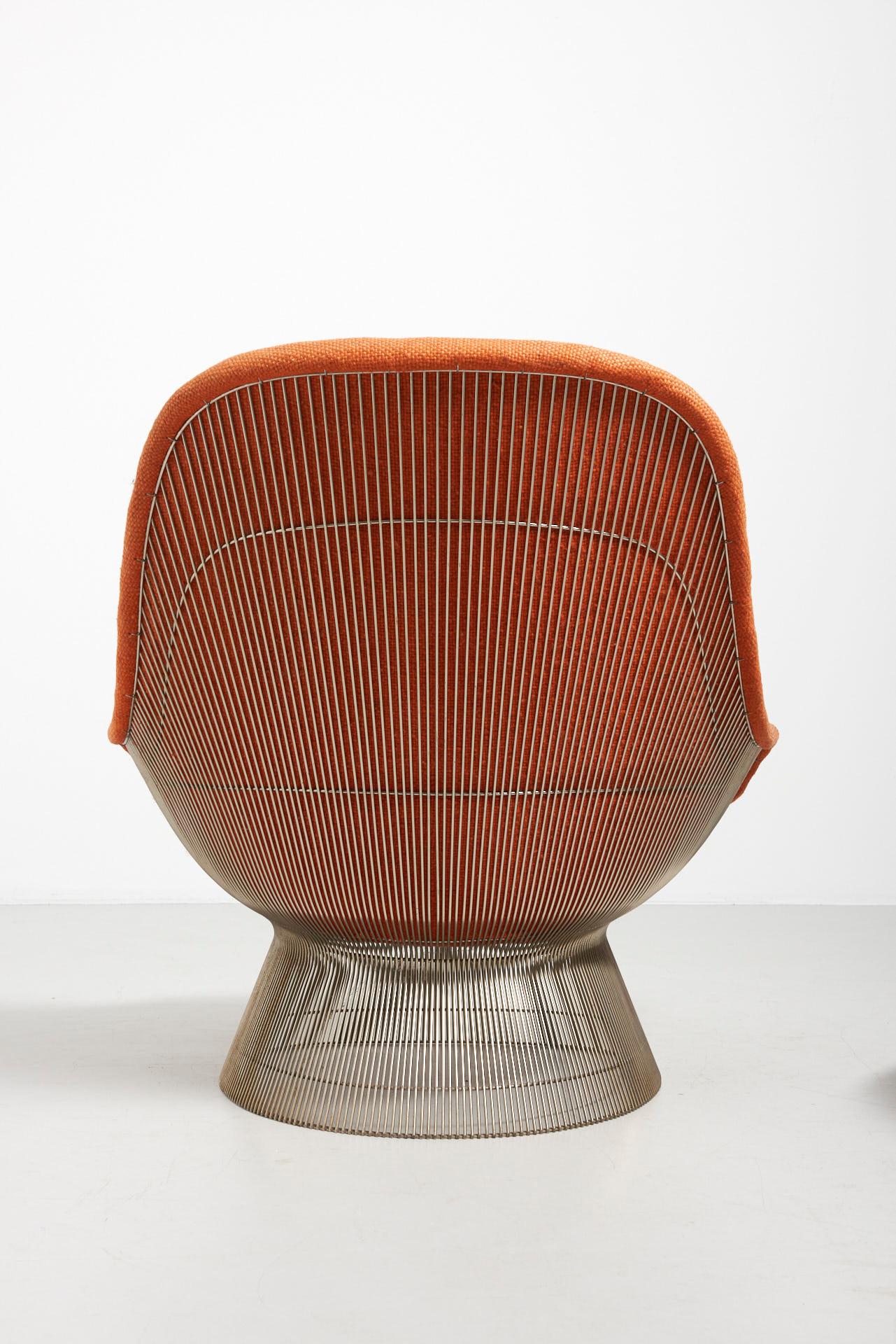 Lounge Chair with Ottoman, Warren Platner For Sale 3