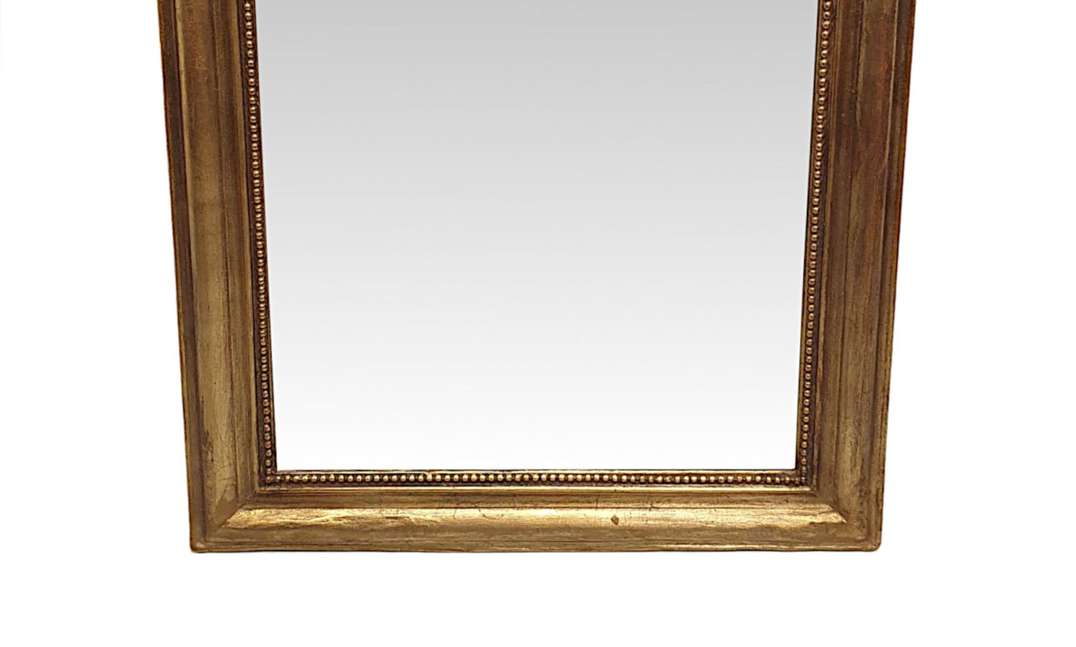 English Lovely 19th Century Giltwood Hall or Bathroom Mirror For Sale