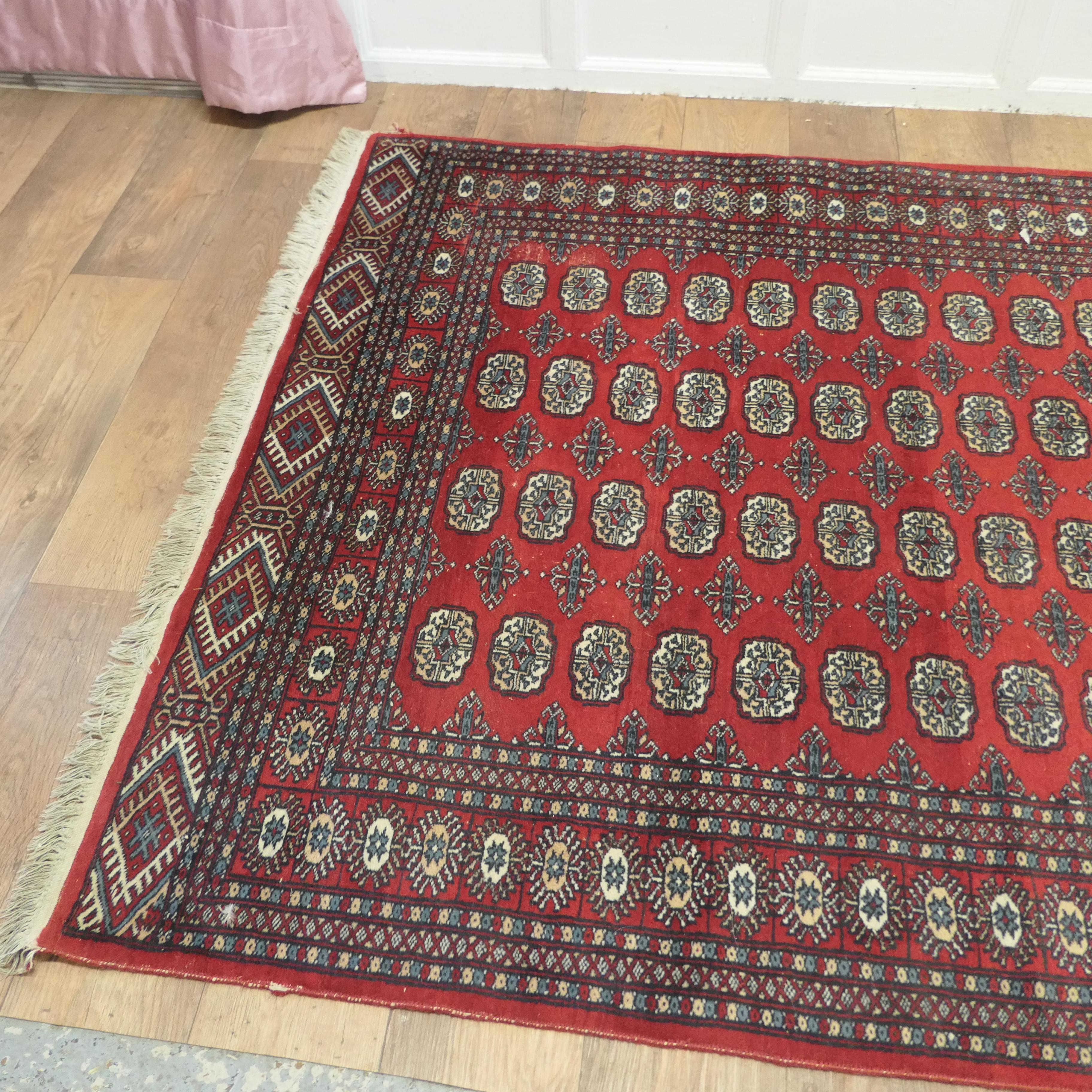 A Lovely Bright Red Wool Rug  The Carpet is a wonderful Bright colour   For Sale 7