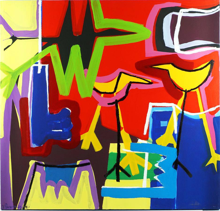 'Un día encantador' Arte contemporáneo, abstracto y expresionista Acrílico sobre lienzo 2018 Expresionista en venta