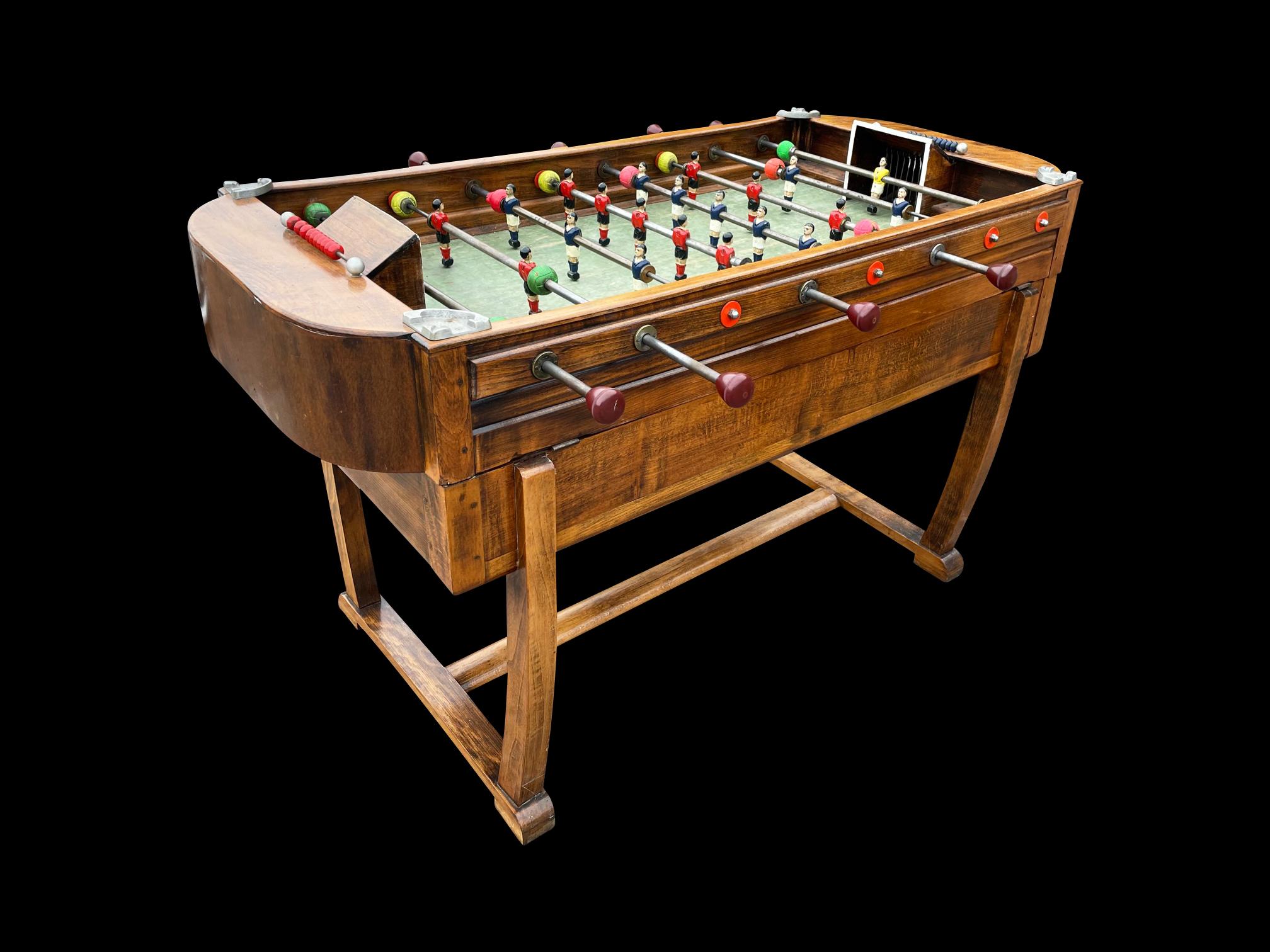 A lovely early French Football table, in unrestored condition. This table is a rare find, a truly lovely piece that would look fantastic in either an office or a games room, or in any room to be honest 

The players in their original paint, complete