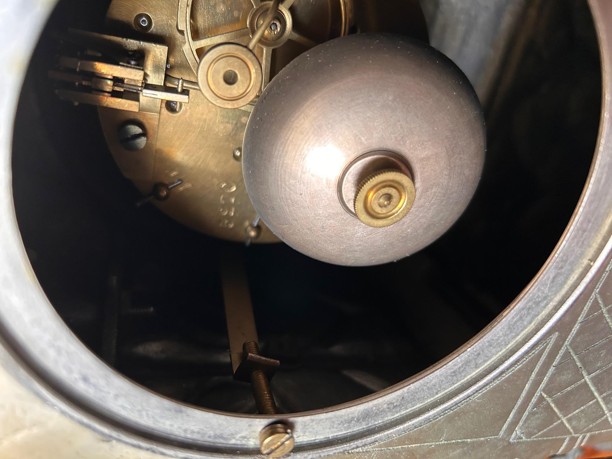 A Lovely French Bronze Gothic Shelf Clock 9