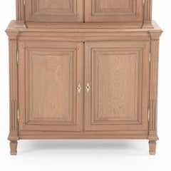 A lovely French oak stepback cupboard, C. 1880.