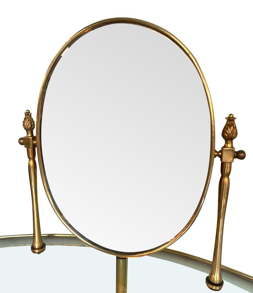 A lovely Italian 1950s brass dressing table attributed to Luigi Brusotti 13