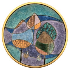 A lovely matte enamel vide-poche by Käthe Ruckenbrod, circa 1965