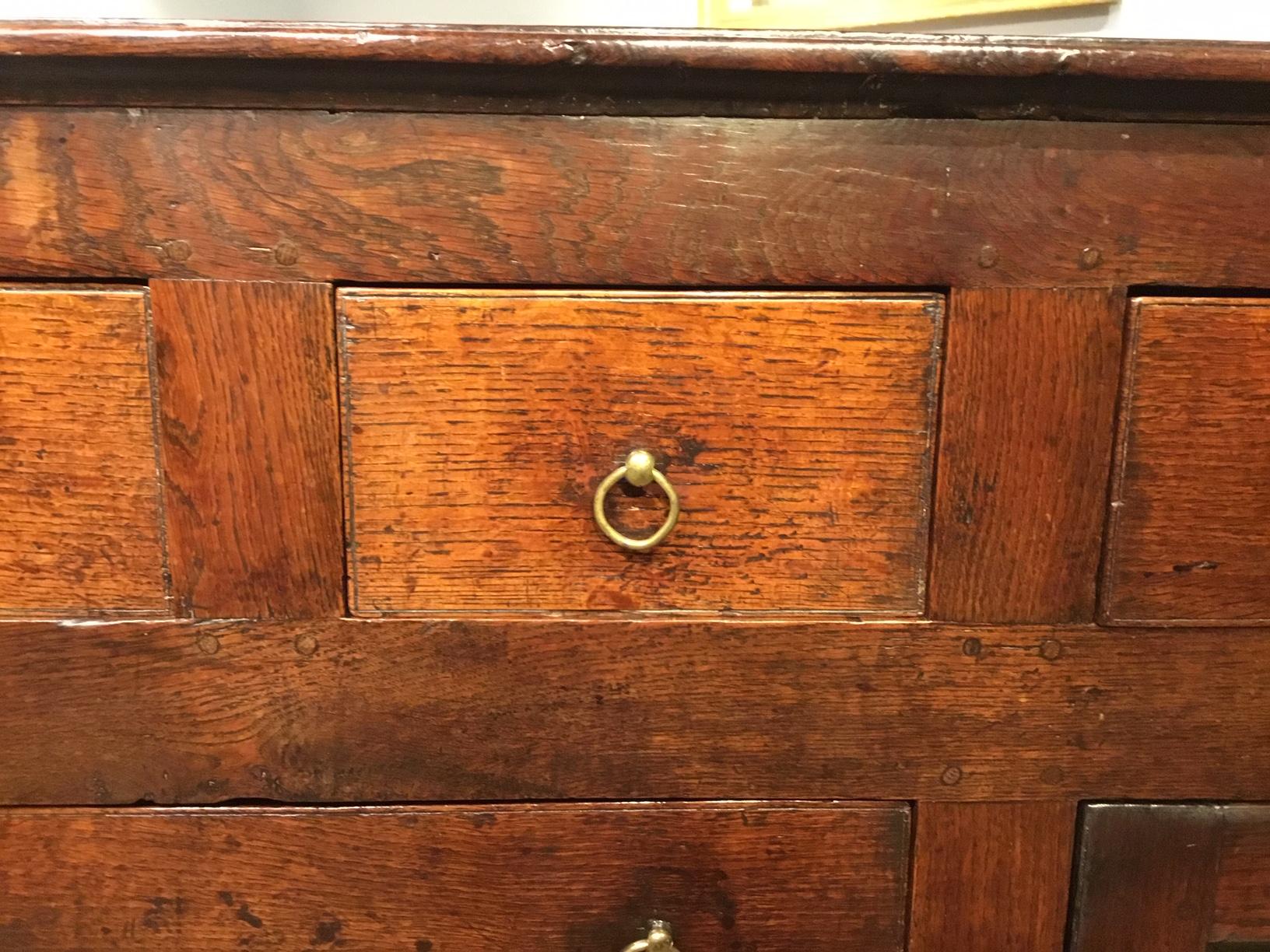 Lovely Oak Mid-18th Century Antique Dresser Base 11