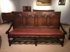 Lovely Original Oak 18th Century Settle