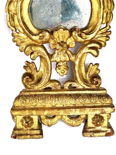 18th Century Pair of Petite Giltwood Mirrors