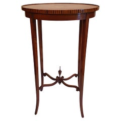 Lovely Quality Edwardian Inlaid Satinwood Occasional Table
