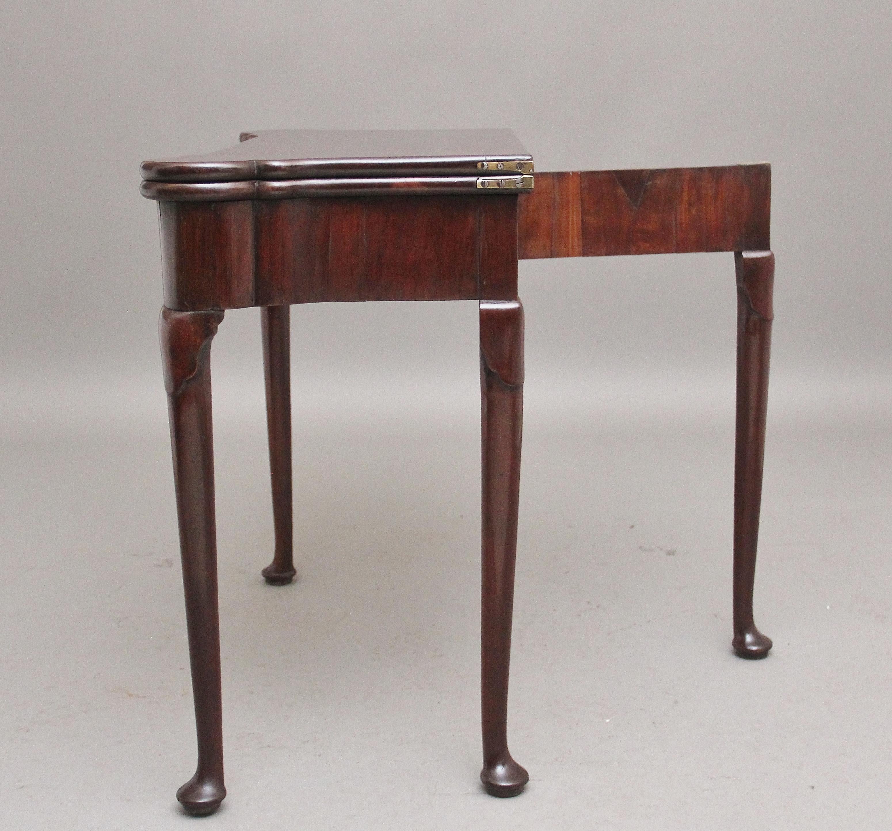 Lovely Quality Mid-18th Century Mahogany Card Table For Sale 4