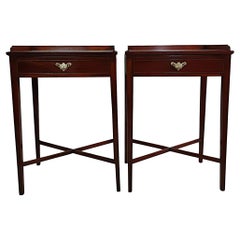 Lovely Quality Pair of 20th Century Hand Made Mahogany Side Tables