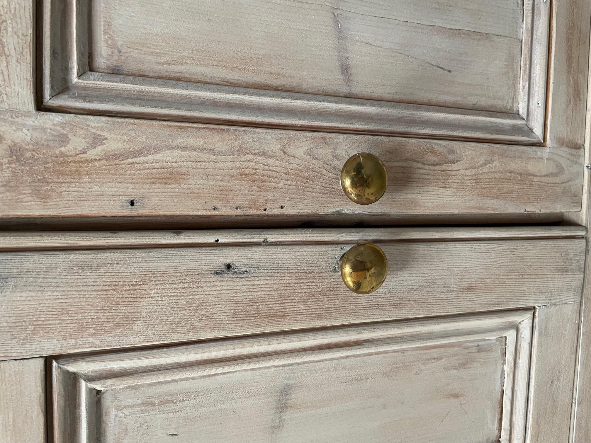 Pine Lovely Rustic Stripped and Limed Dresser Base