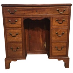 Antique Lovely Untouched Mahogany George II Period Knee Hole Desk